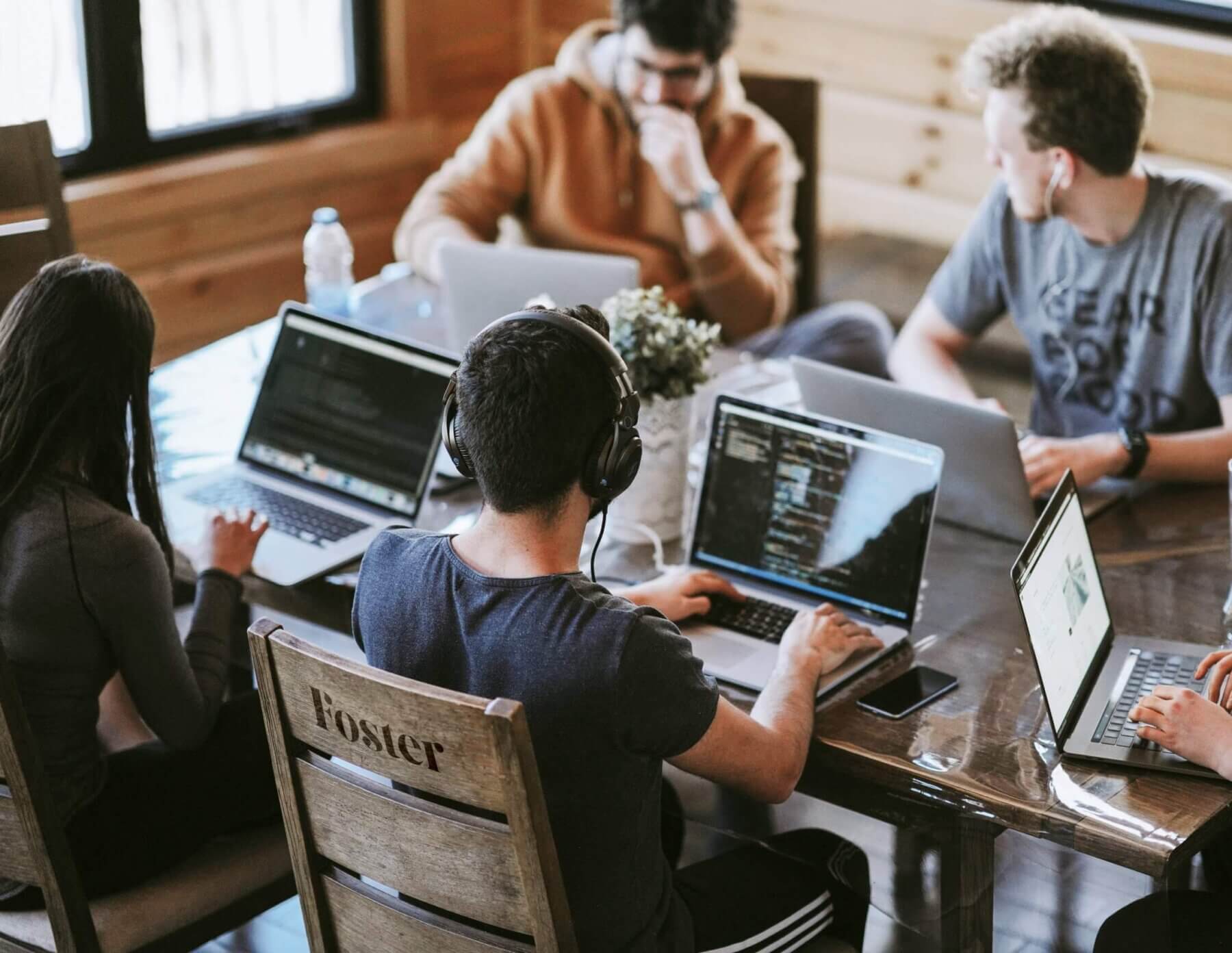 Group of People Working on Laptops