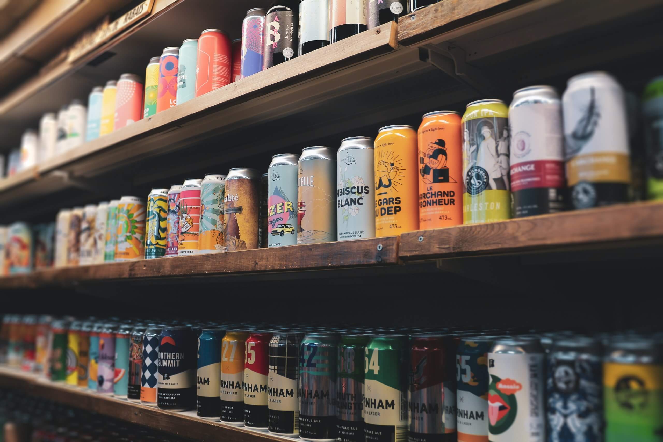 Variety of Canned Drinks